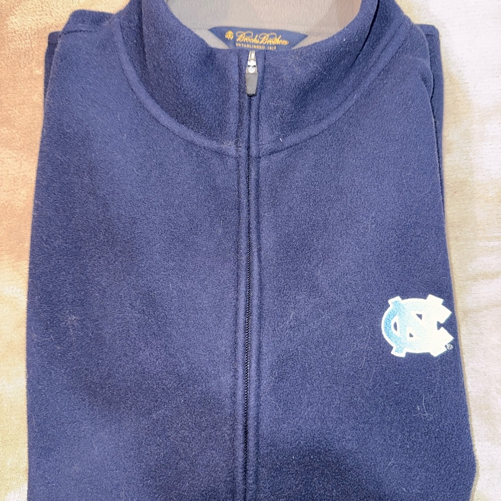 Brooks Brothers - Men’s Navy Blue Fleece Vest